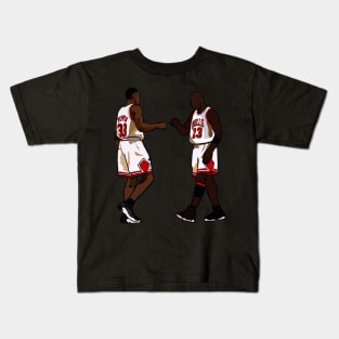 Michael Jordan And Scottie Pippen Throwback Chicago Bulls NBA Kids T-Shirt